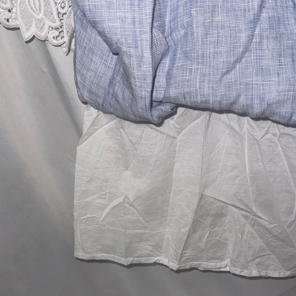 French Curve 100% Linen Dress with Lace Detail NWT Size Small - Picture 9 of 12